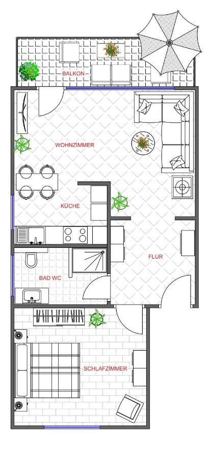 Traumhafte Kurstadt Apartment Moderne 2Zkb Balkon Pkw Stellplatz Bad Nauheim Bagian luar foto